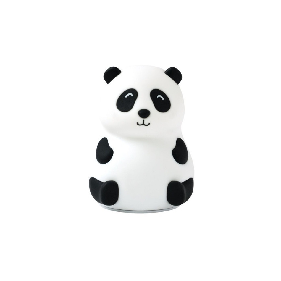 Lampka silikonowa panda biała - obrazek 3
