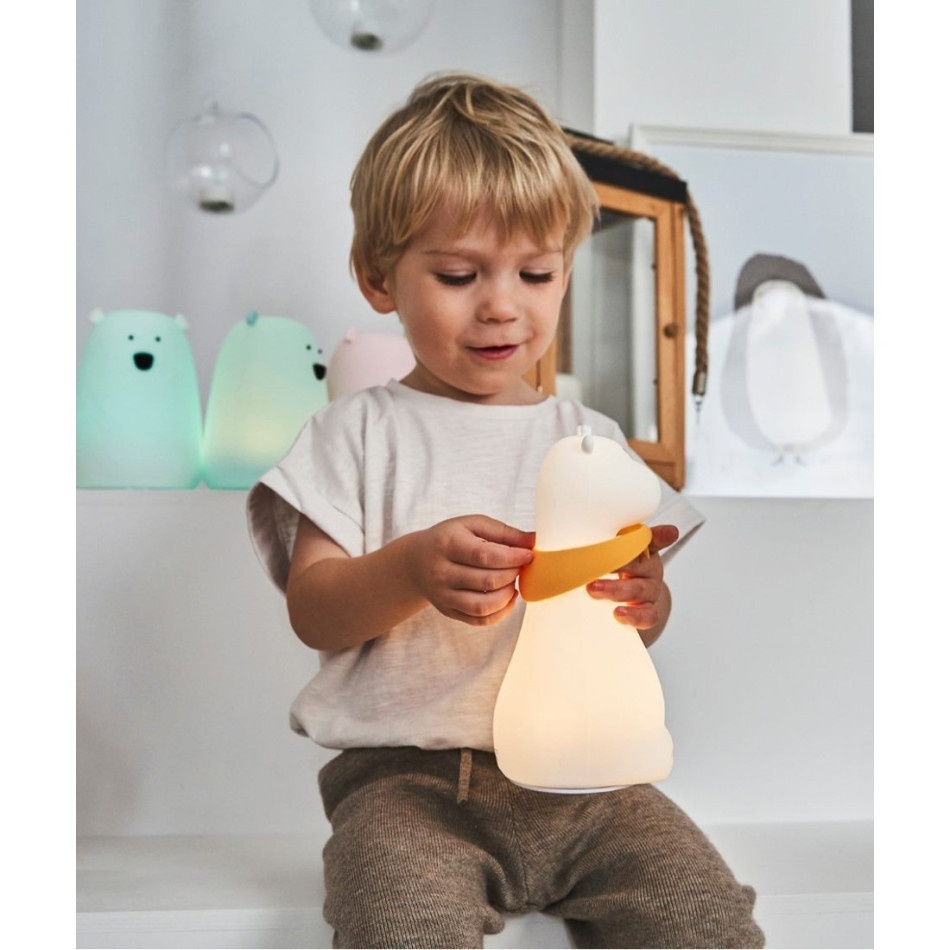 Lampka silikonowa żyrafa biała