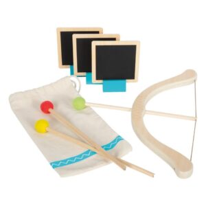 Drewniany łuk z tarczami