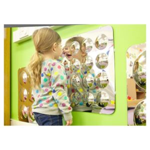 Lustrzany panel akrylowy - 16 baniek