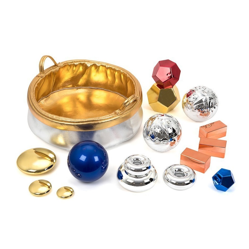 Metaliczny sensoryczny kosz skarbów - obrazek 2