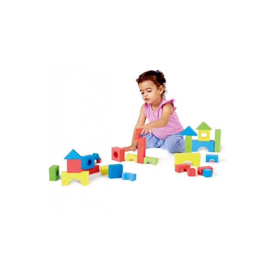 Miękkie kolorowe klocki - 30 szt.