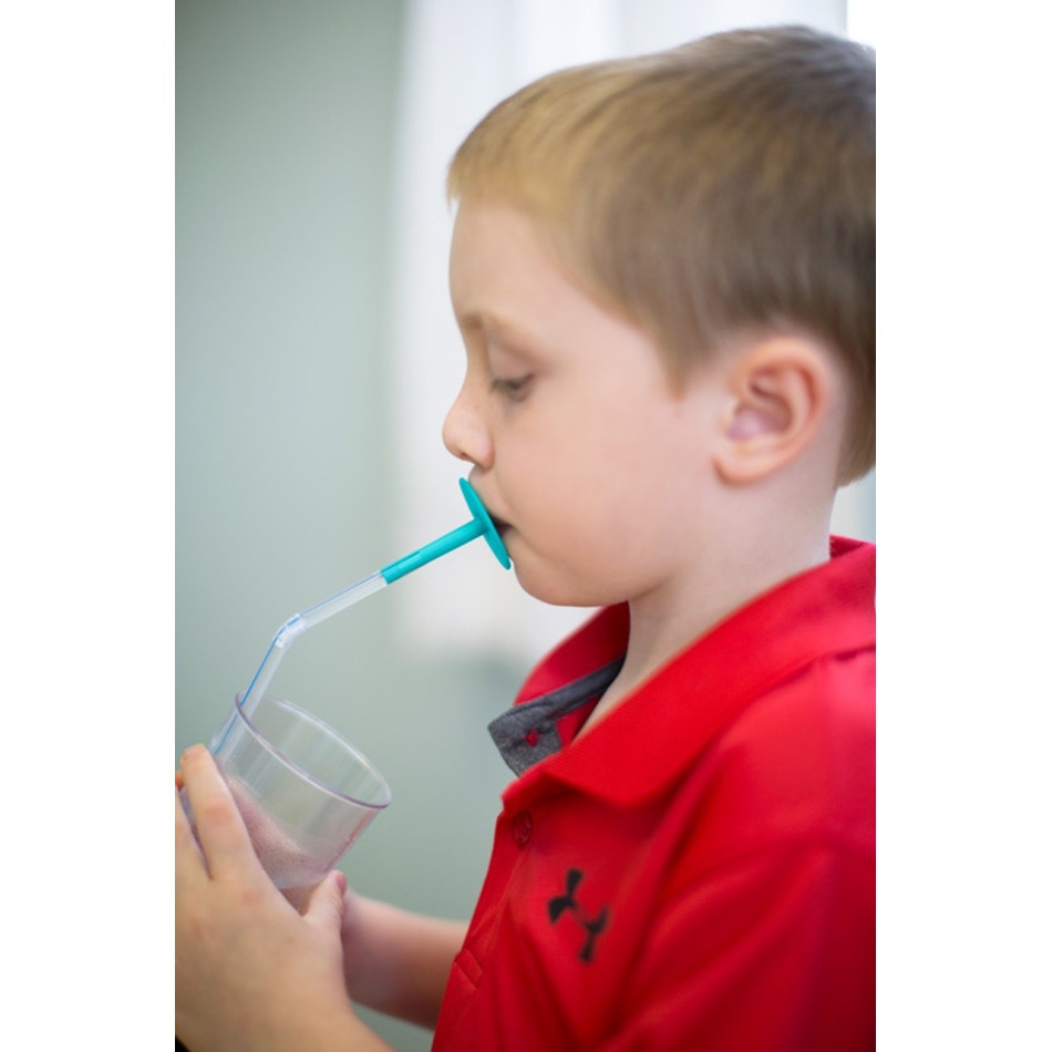 Nakładka na słomkę USTA różowa - obrazek 3