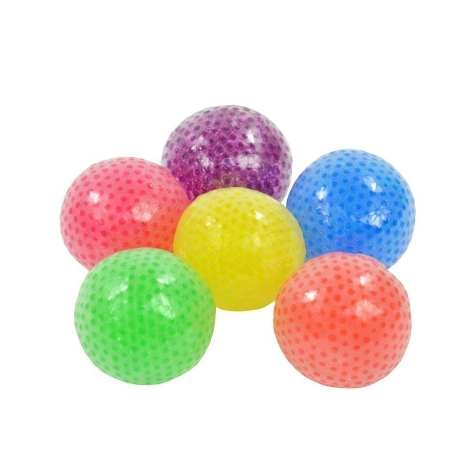 Piłka gniotek z kuleczkami 7 cm - obrazek 5