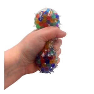 Piłka gniotek z kuleczkami i kolcami 6,5cm