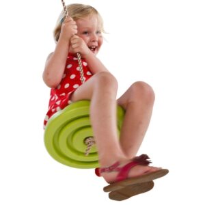 Plastikowa huśtawka linowa typu „tarczowa”