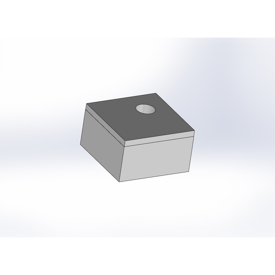 Podium kwadrat z otworem narożnym