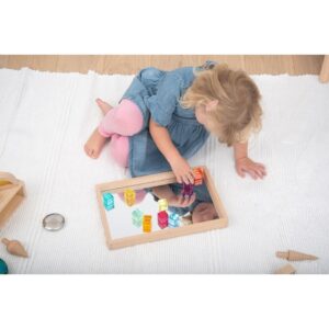 Półprzezroczyste kolorowe kostki 10szt.