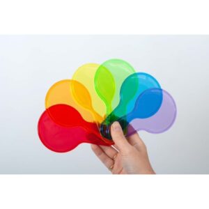 Półprzezroczyste kolorowe łopatki