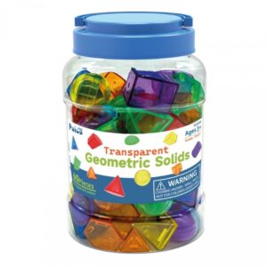 Półprzezroczyste kształty geometryczne 3D