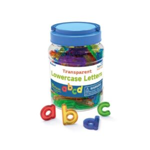 Półprzezroczyste małe litery