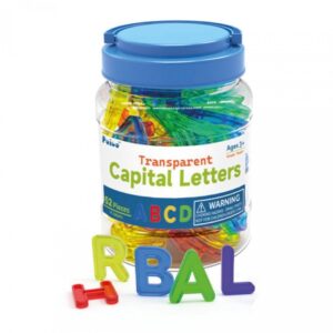 Półprzezroczyste wielkie litery