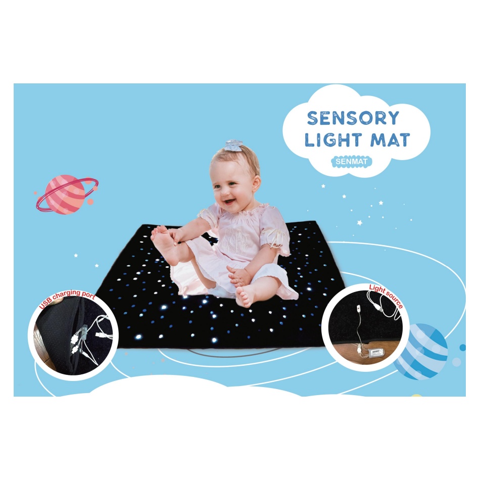 Sensoryczny dywan światłowodowy 95x95cm - obrazek 2