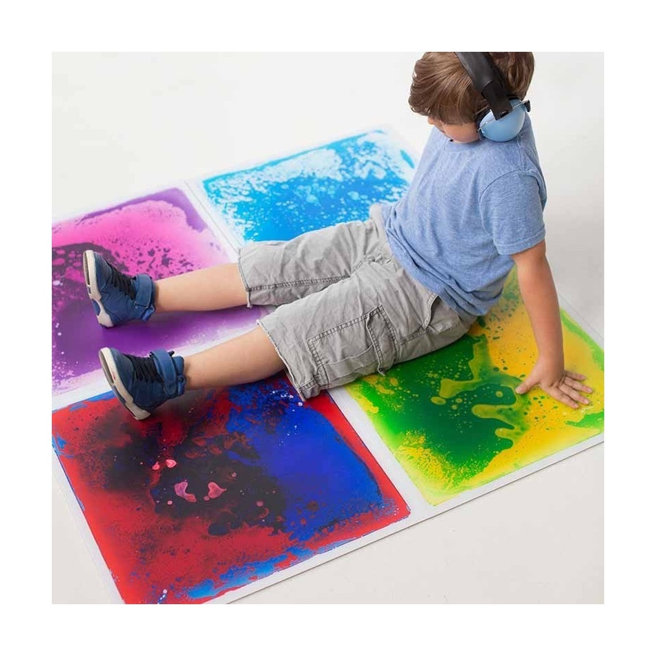 Sensoryczna podłoga z cieczą (niebieska) - obrazek 2