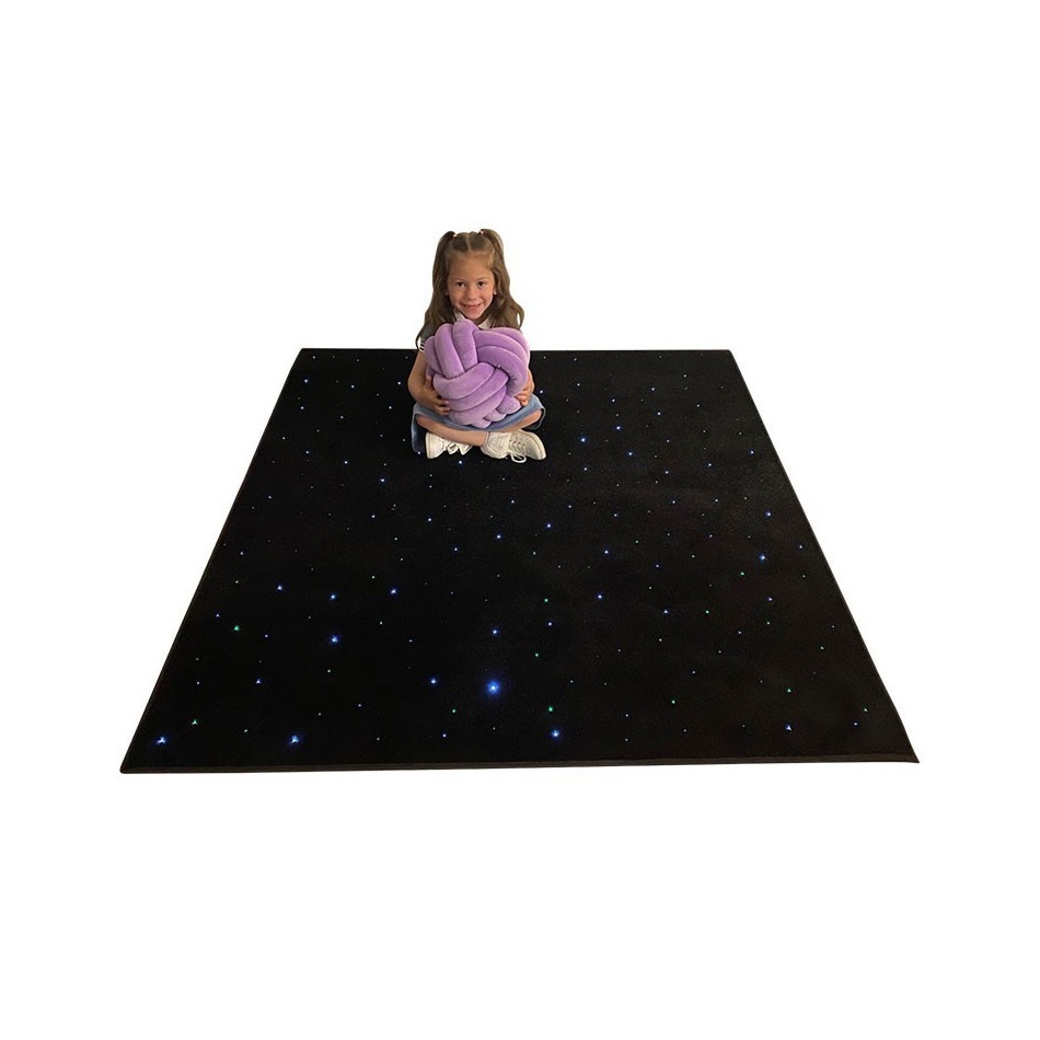 Sensoryczny dywan światłowodowy 150x150 cm - obrazek 3