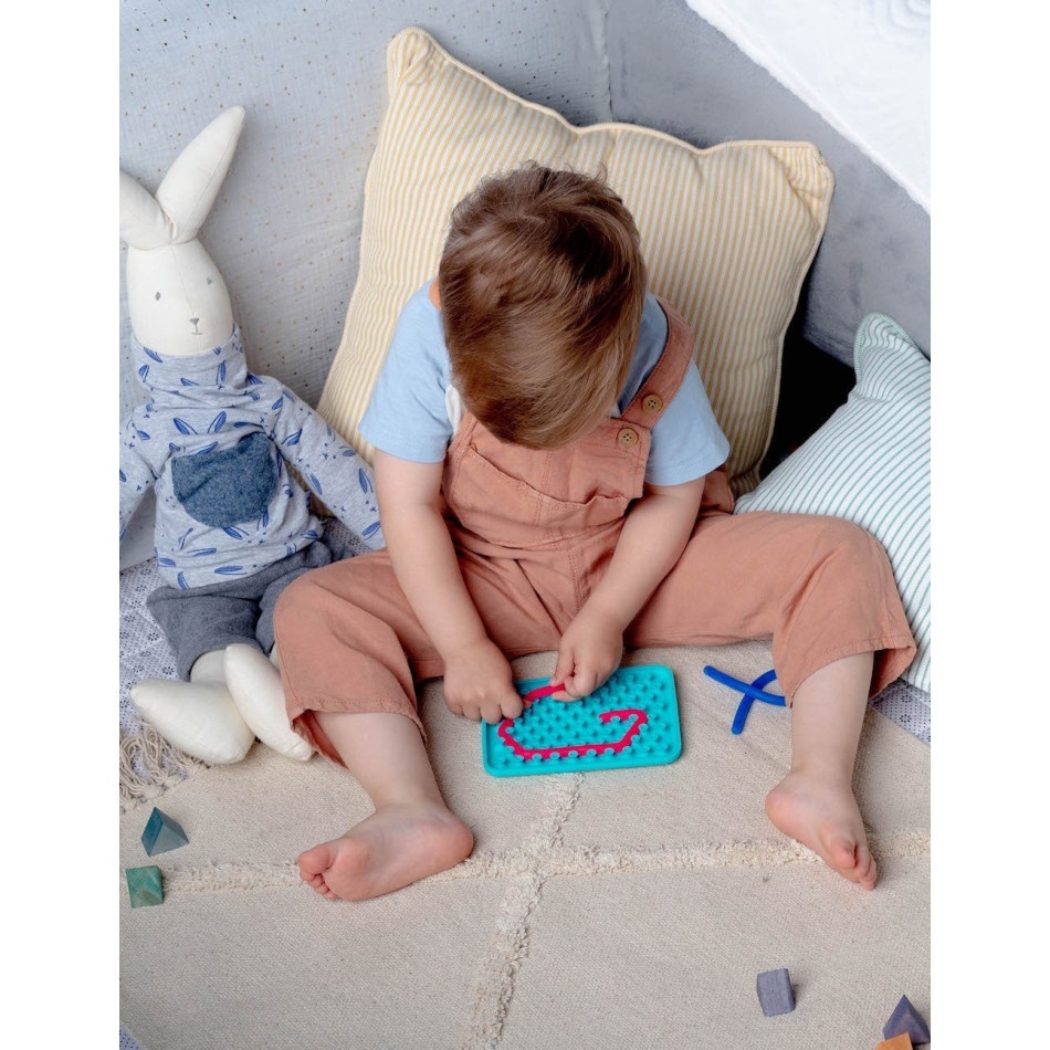 Sensoryczny prostokąt do przewlekania żółty - obrazek 6