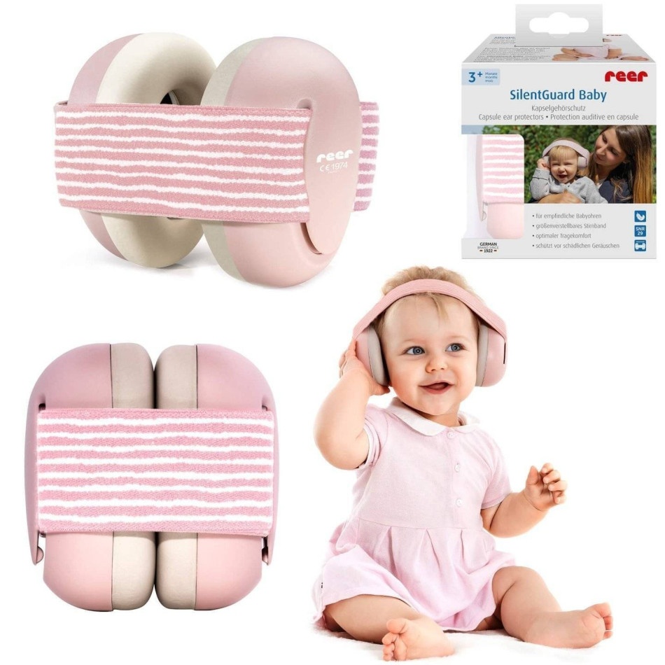 Słuchawki wygłuszające dla dzieci od 12 miesięcy różowe