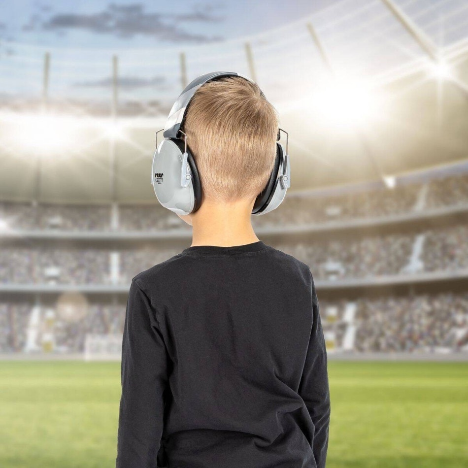 Słuchawki wygłuszające dla dzieci od 2 lat pastelowe szare - obrazek 3