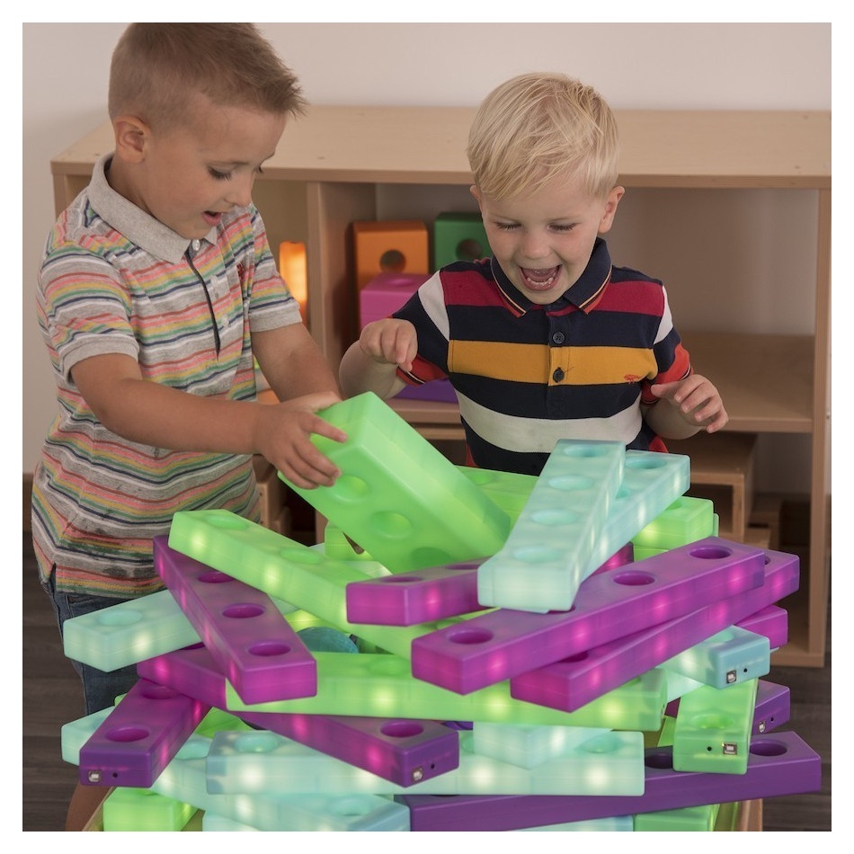 Świecące cegiełki do budowania