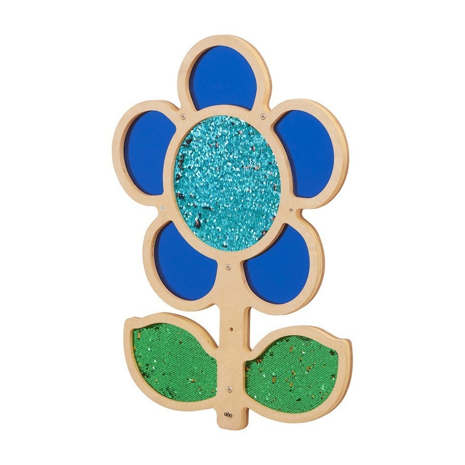 Tablica ścienna z cekinami Kwiatek niebieski