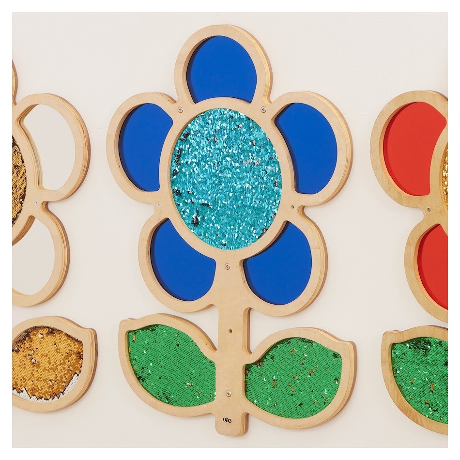 Tablica ścienna z cekinami Kwiatek niebieski - obrazek 2