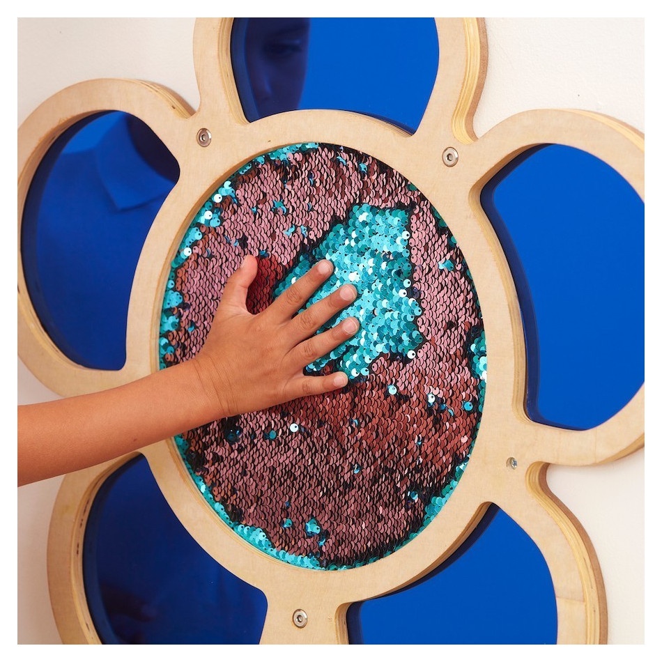 Tablica ścienna z cekinami Kwiatek niebieski - obrazek 3