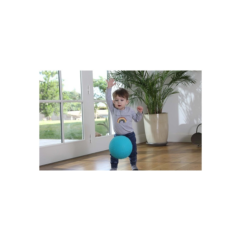 Teksturowa niebieska piłka - obrazek 2