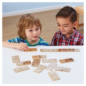 Zestaw 15 metalicznych, sensorycznych domino