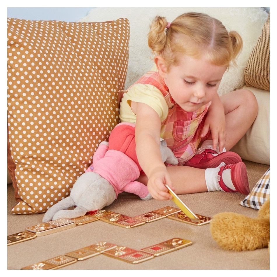 Zestaw 15 metalicznych, sensorycznych domino - obrazek 2