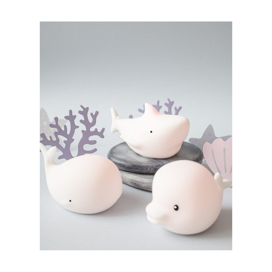 Zestaw 3 lampek silikonowych zwierzęta morskie