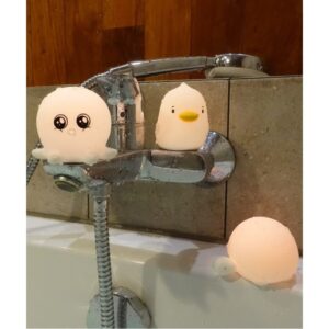 Zestaw 3 lampek silikonowych zwierzęta wodne