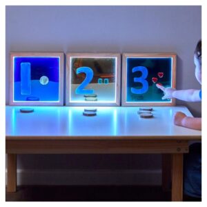 Zestaw 3 podświetlanych lusterek