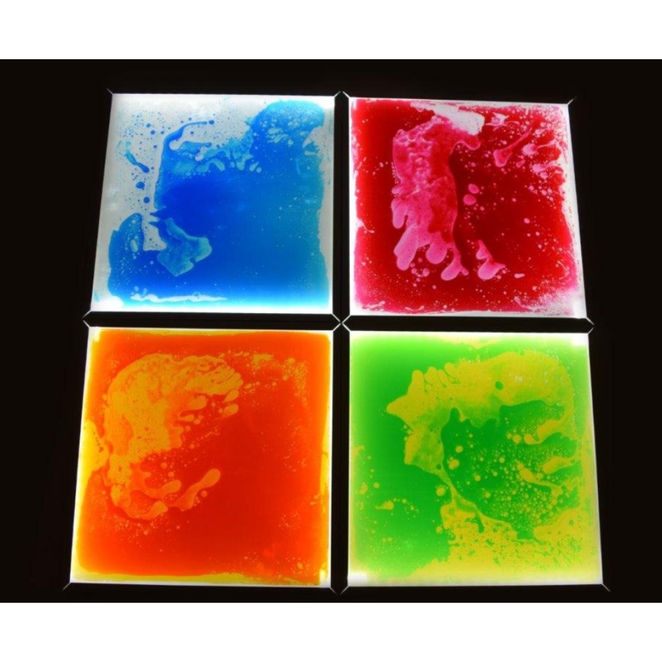 Zestaw 4 podświetlanych paneli z cieczą - obrazek 2