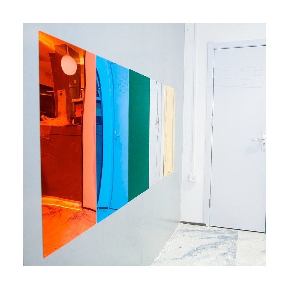 Zestaw 5 dużych kolorowych luster