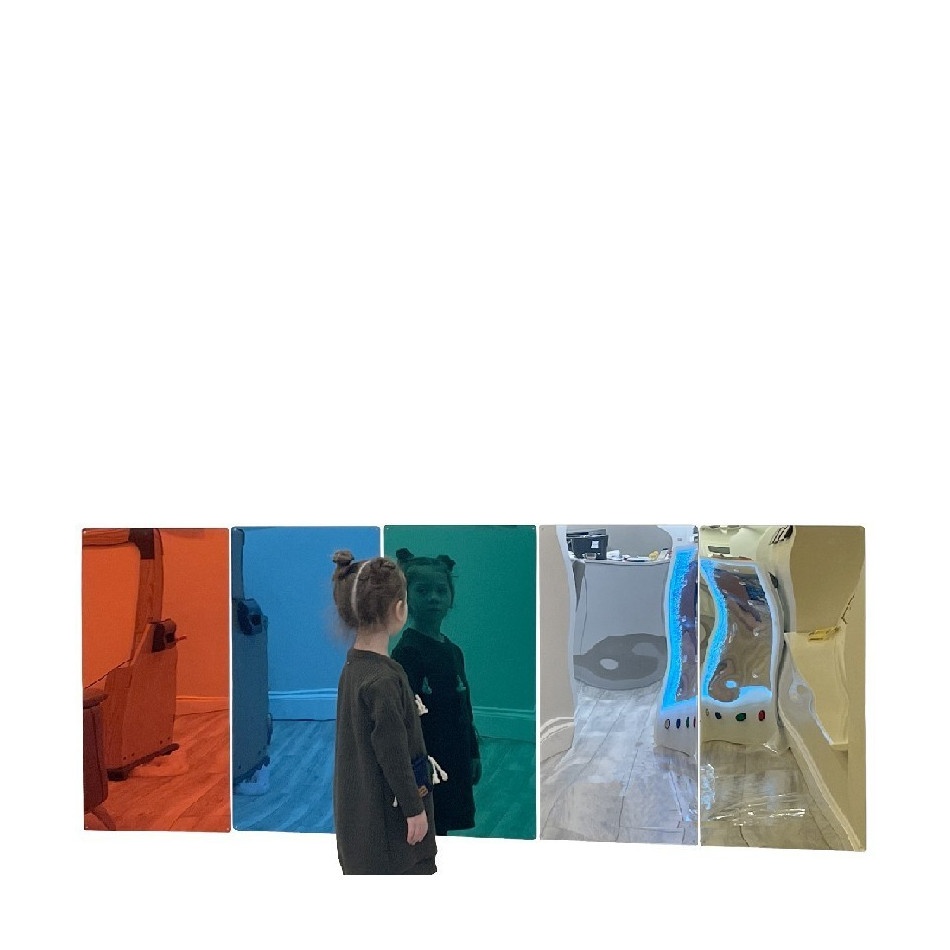 Zestaw 5 dużych kolorowych luster - obrazek 2