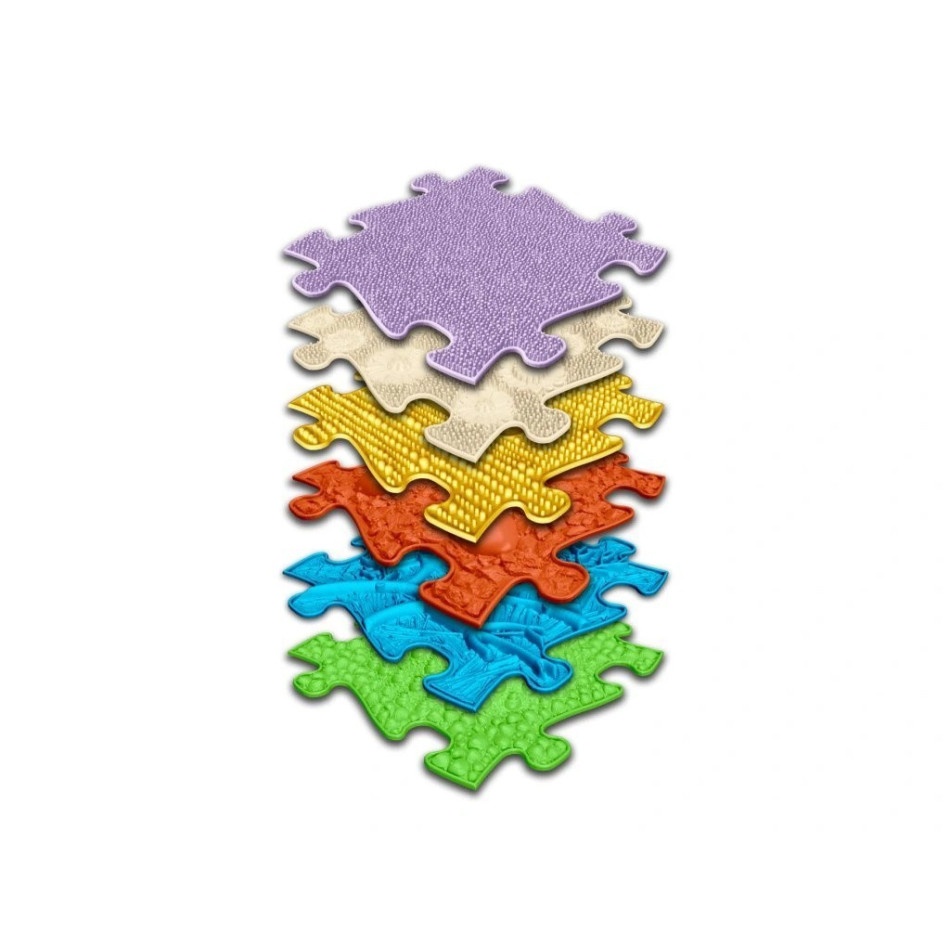 Zestaw mat sensorycznych BABY SET SOFT kolorowy - 6 elementów - obrazek 2