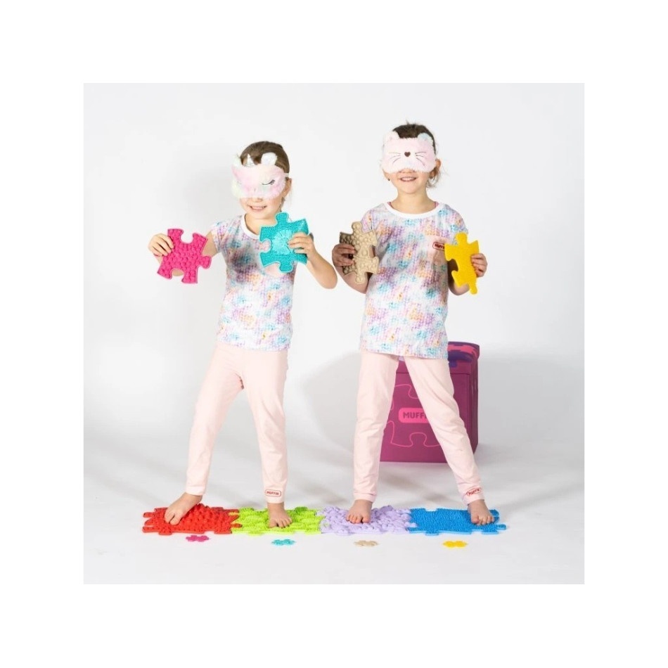 Zestaw mat sensorycznych PUZZLE DOTYKOWE - 12 elementów - obrazek 2