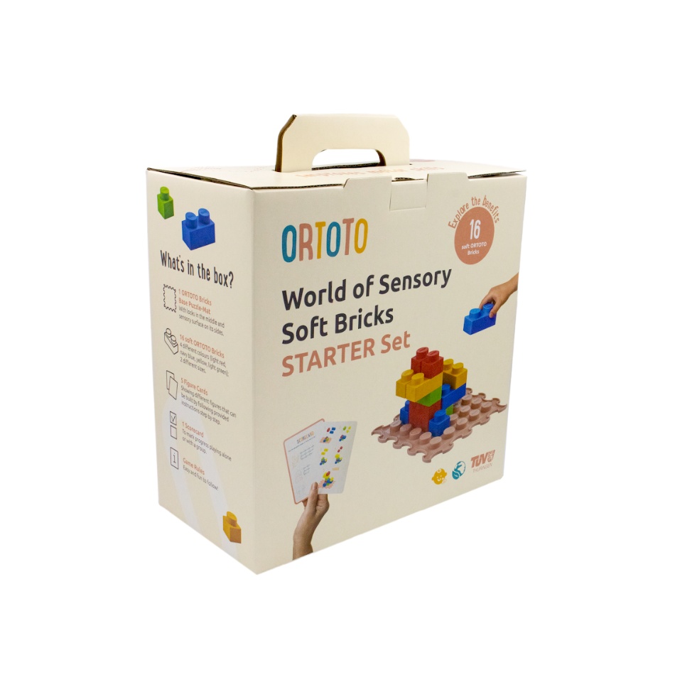 Zestaw miękkich sensorycznych klocków (16 sztuk) - obrazek 2