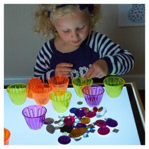 Zestaw przezroczystych kubeczków