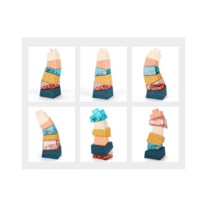 Wieża sensoryczne klocki (6el.)