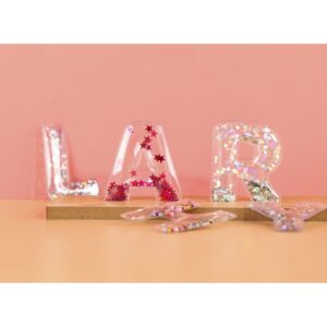 Zestaw sensorycznych liter z wypełnieniami