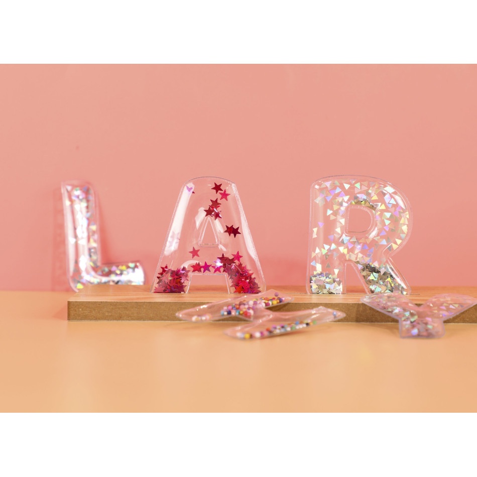 Zestaw sensorycznych liter z wypełnieniami