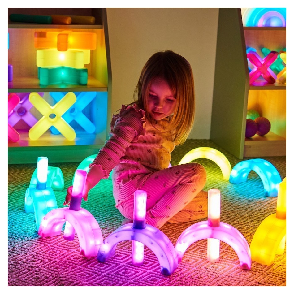 Zestaw świecących klocków konstrukcyjnych