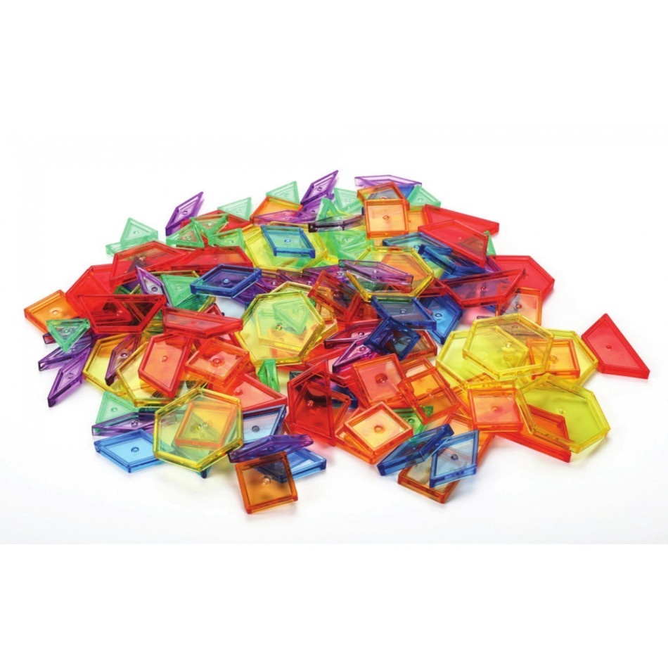 Zestaw transparentnych kształtów (zestaw 140 elem.)