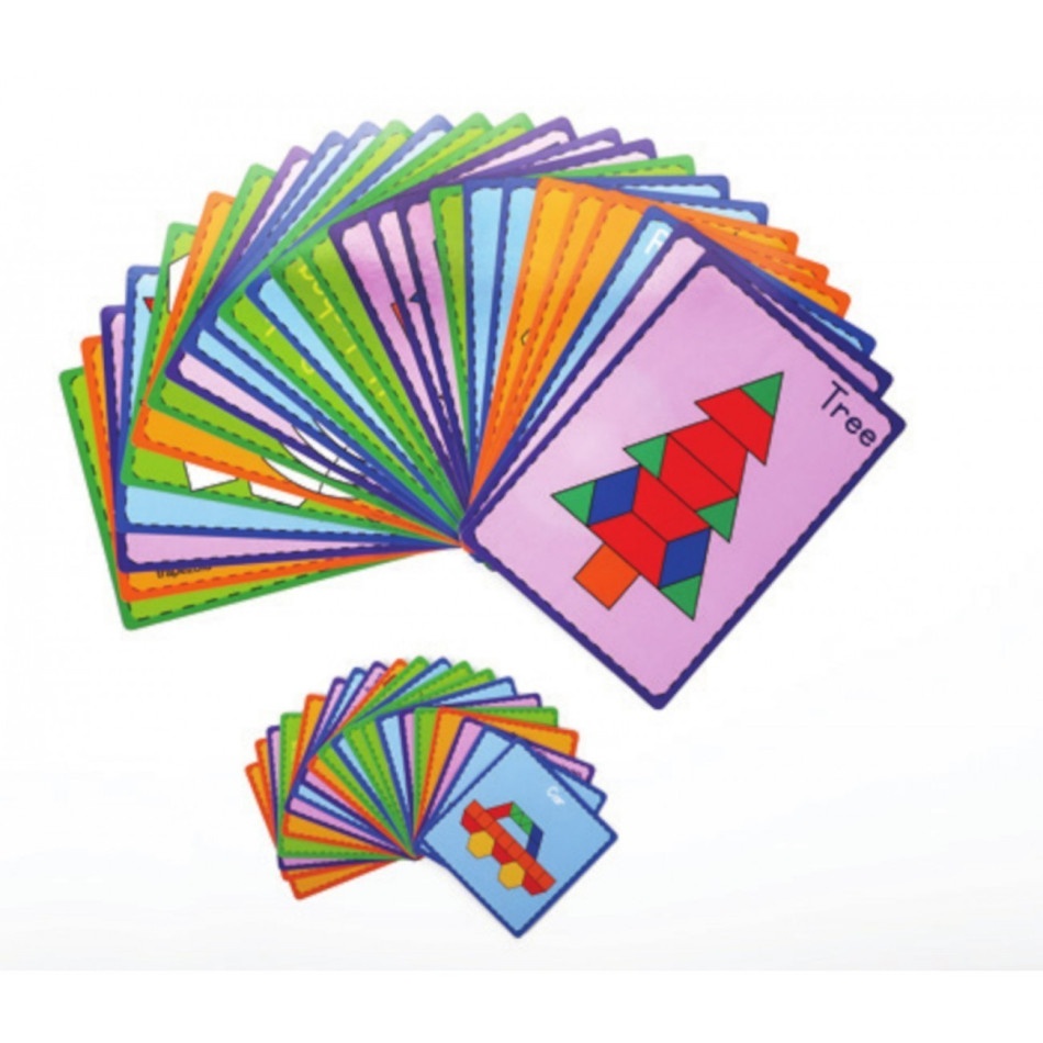 Zestaw transparentnych kształtów (zestaw 140 elem.) - obrazek 3