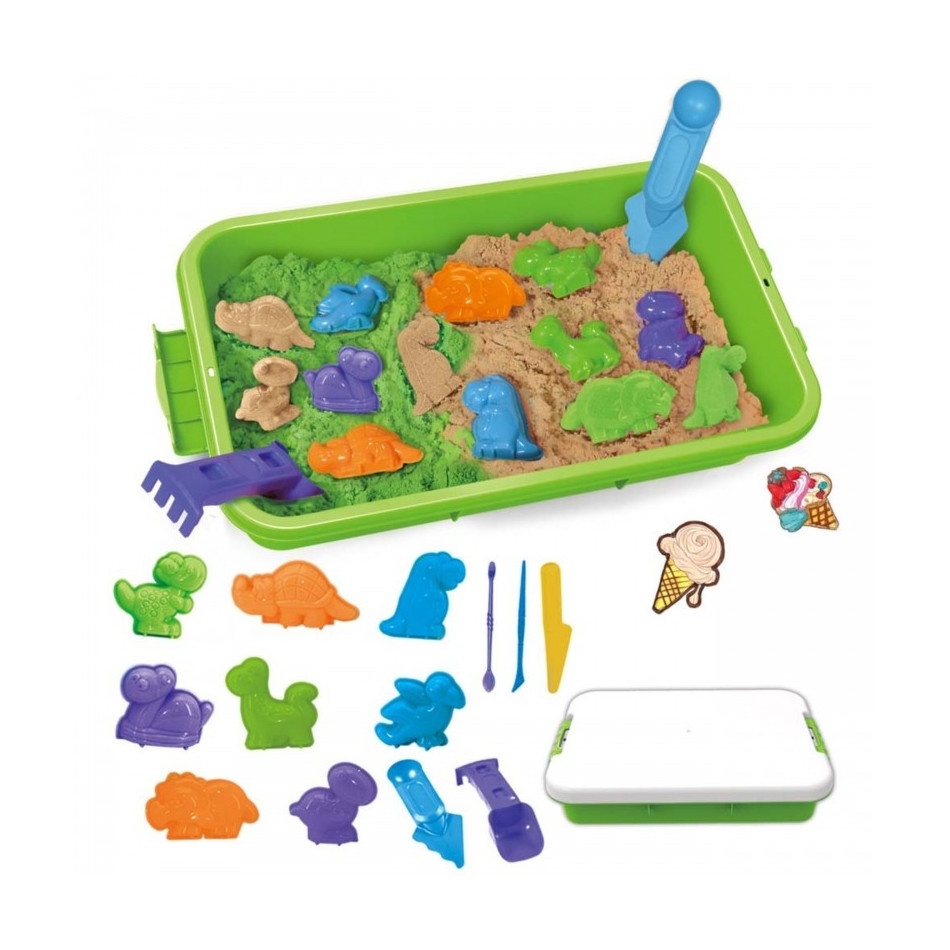 Zestaw z Piaskiem Kinetycznym Safari 1,5 kg - obrazek 2