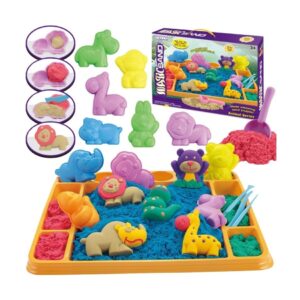 Zestaw z Piaskiem Kinetycznym ZOO 1,2 kg