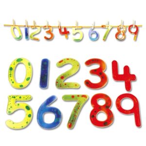 Zestaw żelowych cyferek