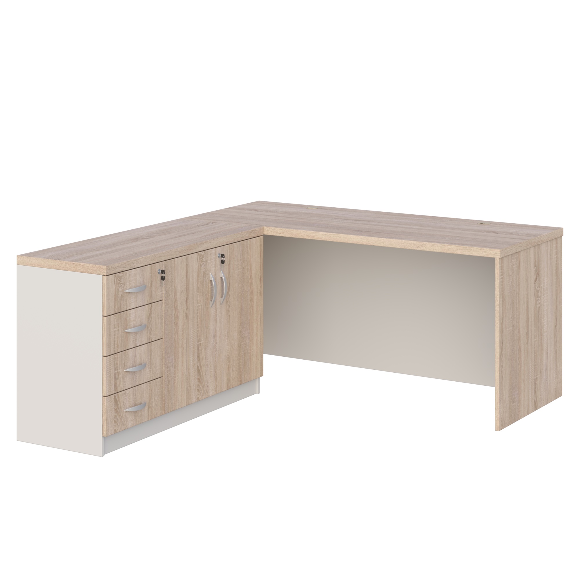 KUJAWIAK PREMIO Biurko gabinetowe typu recepcja dł. 1800 mm - obrazek 3