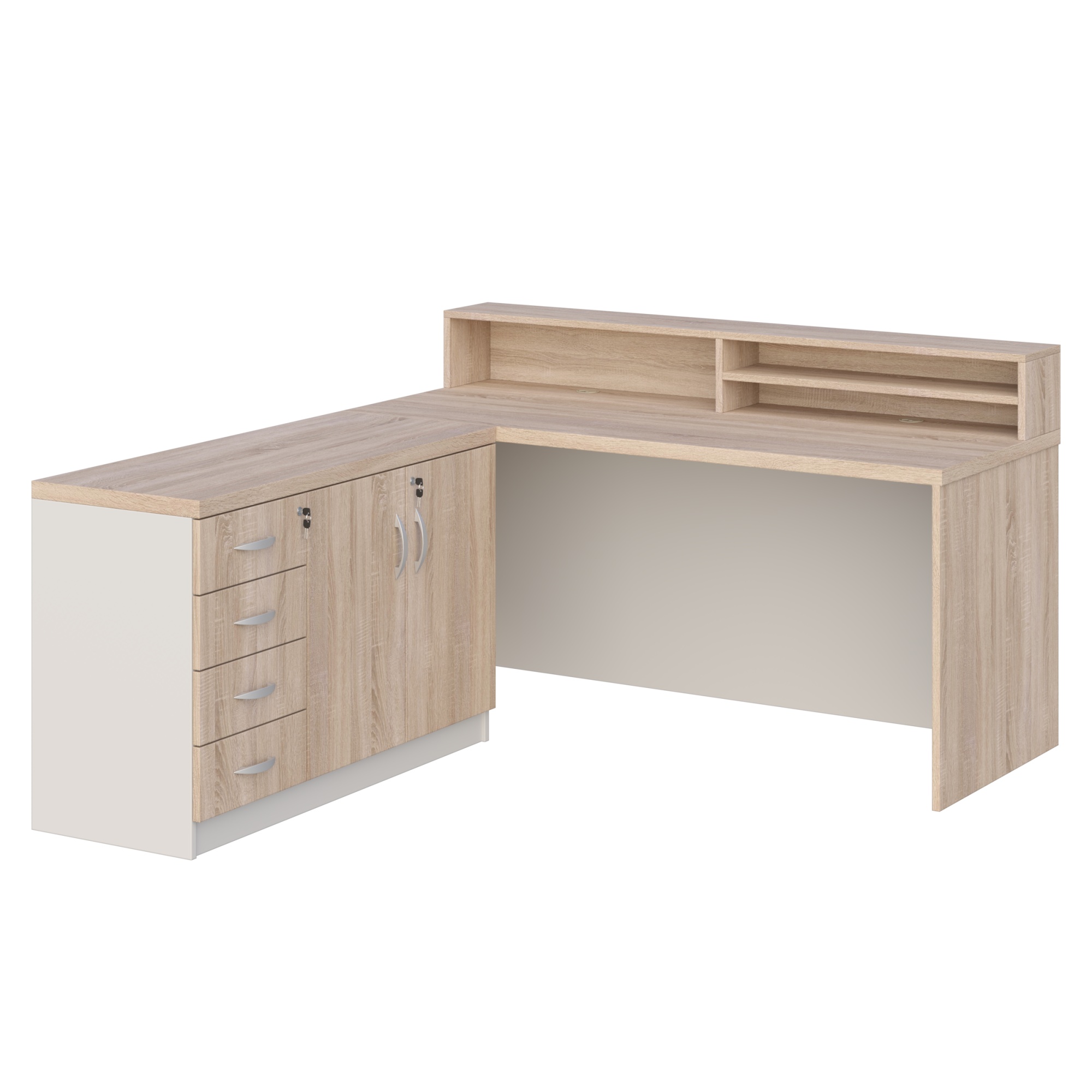 KUJAWIAK PREMIO ZESTAW 2 - Biurko gabinetowe dł. 1600 z komodą Nr 2 - obrazek 3